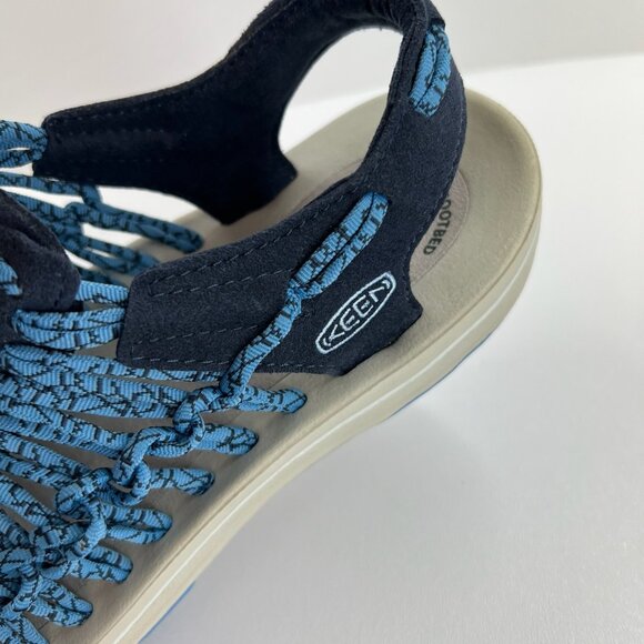 KEEN Uneek 1016897 Sandals Womens US 9.5 Braided Bungee Hike Water Midnight Navy - Picture 10 of 13
